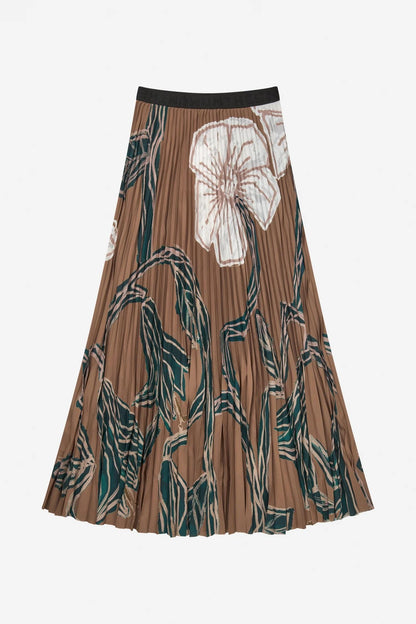 Taulla Skirt Print Caramel