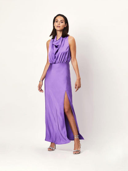 Delvaux Halter Maxi Dress Amethyst - No22 Damplassen