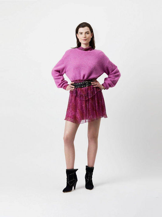 Dante6 - Delwin Printed Short Skirt Multicolour - No22 Damplassen