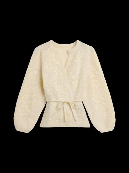 Fiola Chunky Cardigan Bright White