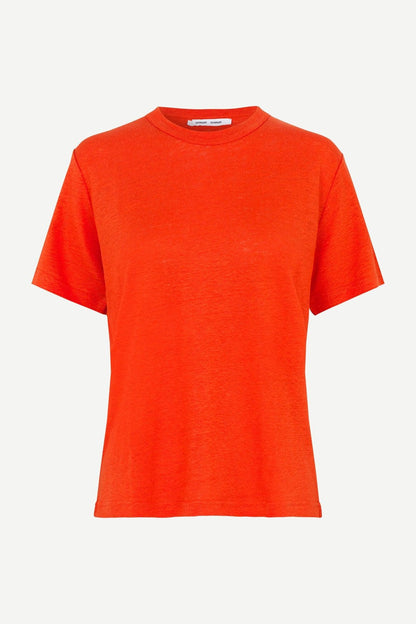 SAMSØE SAMSØE - Doretta T-Shirt Spicy Orange - No22 Damplassen