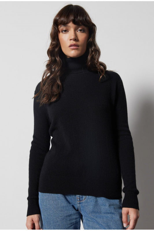 Laurene Turtleneck Sweater Noir