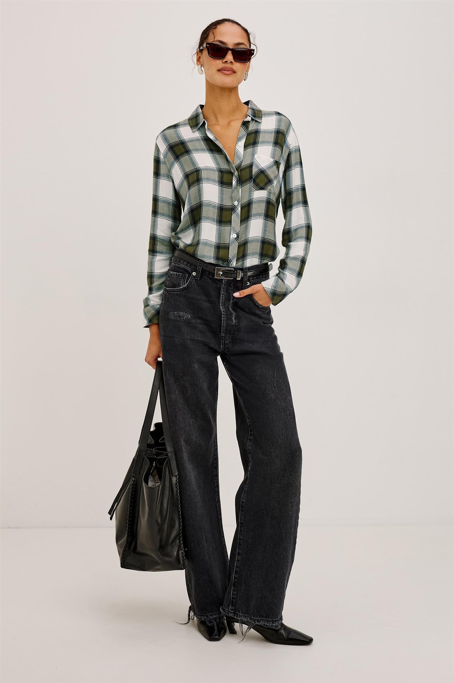 Hunter Shirt Olive Ivory