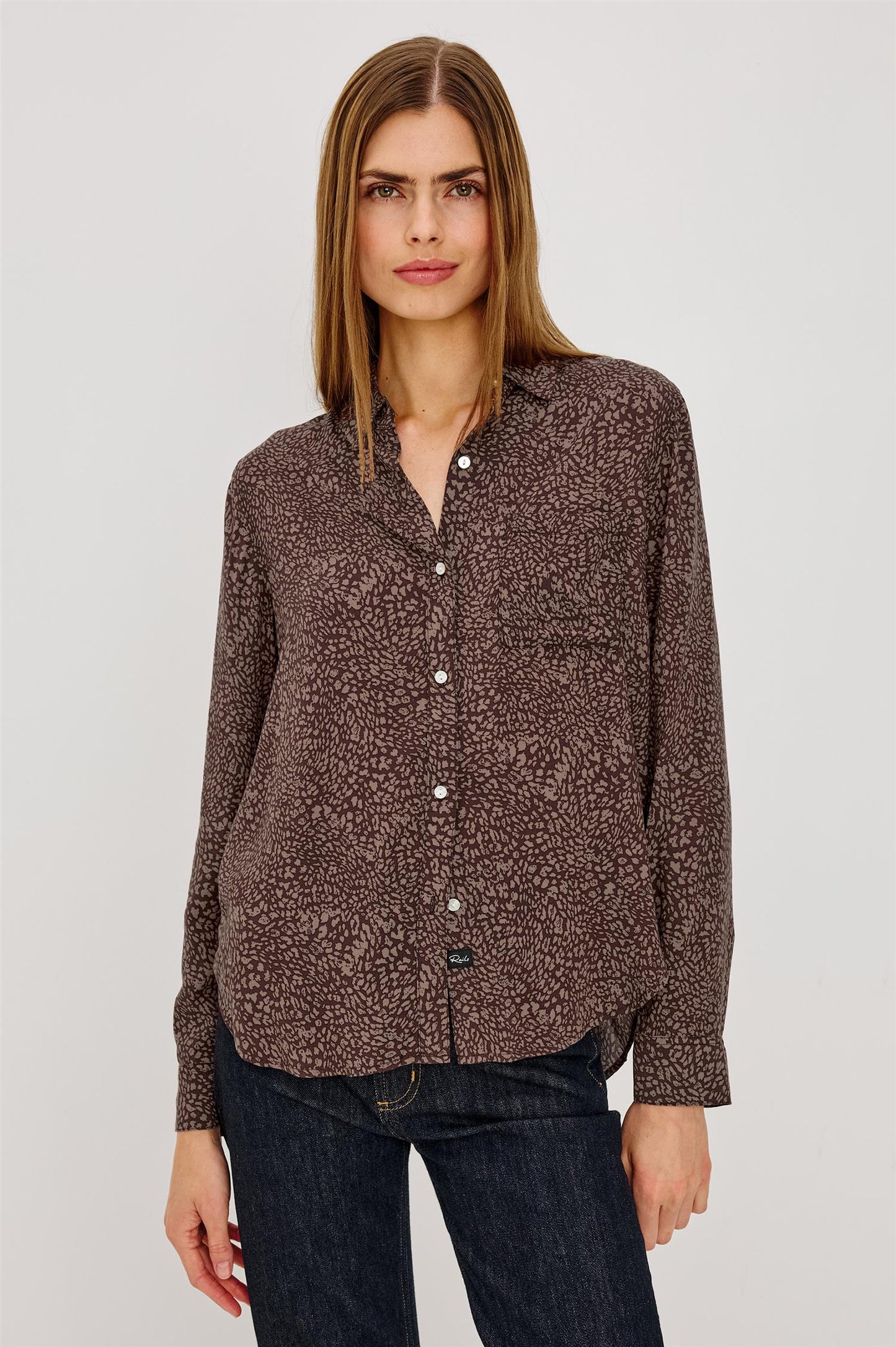 Josephine Shirt Cocoa Mini Cheetah