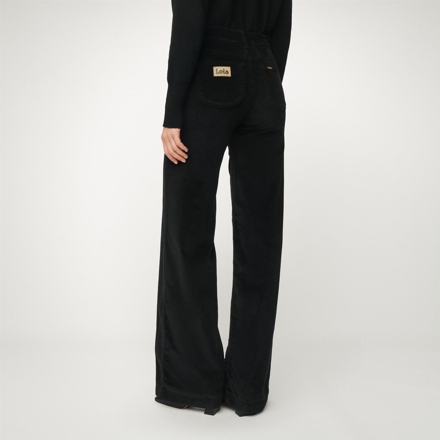 Palazzo Mistral Shiny Cord Black