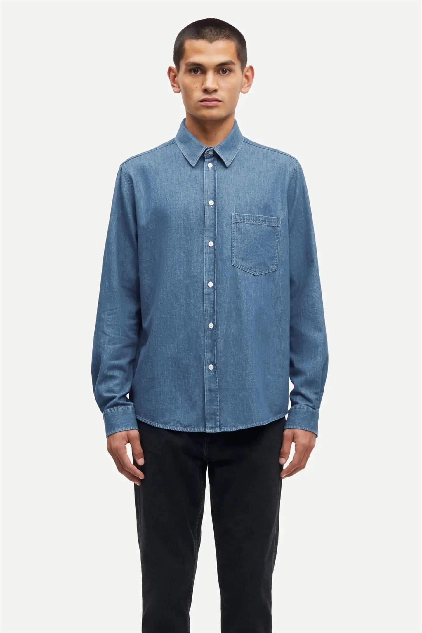 Saryan P Shirt Light Chambray