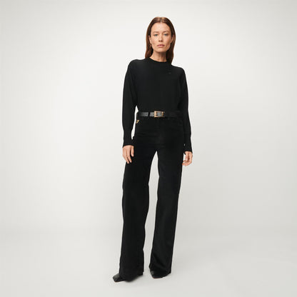 Palazzo Mistral Shiny Cord Black