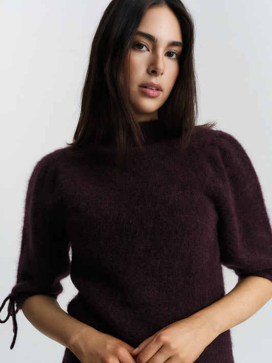 Eve Chunky Tee Red Wine