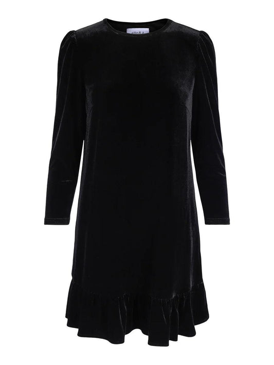 Emilie Velour Dress Black - No22 Damplassen