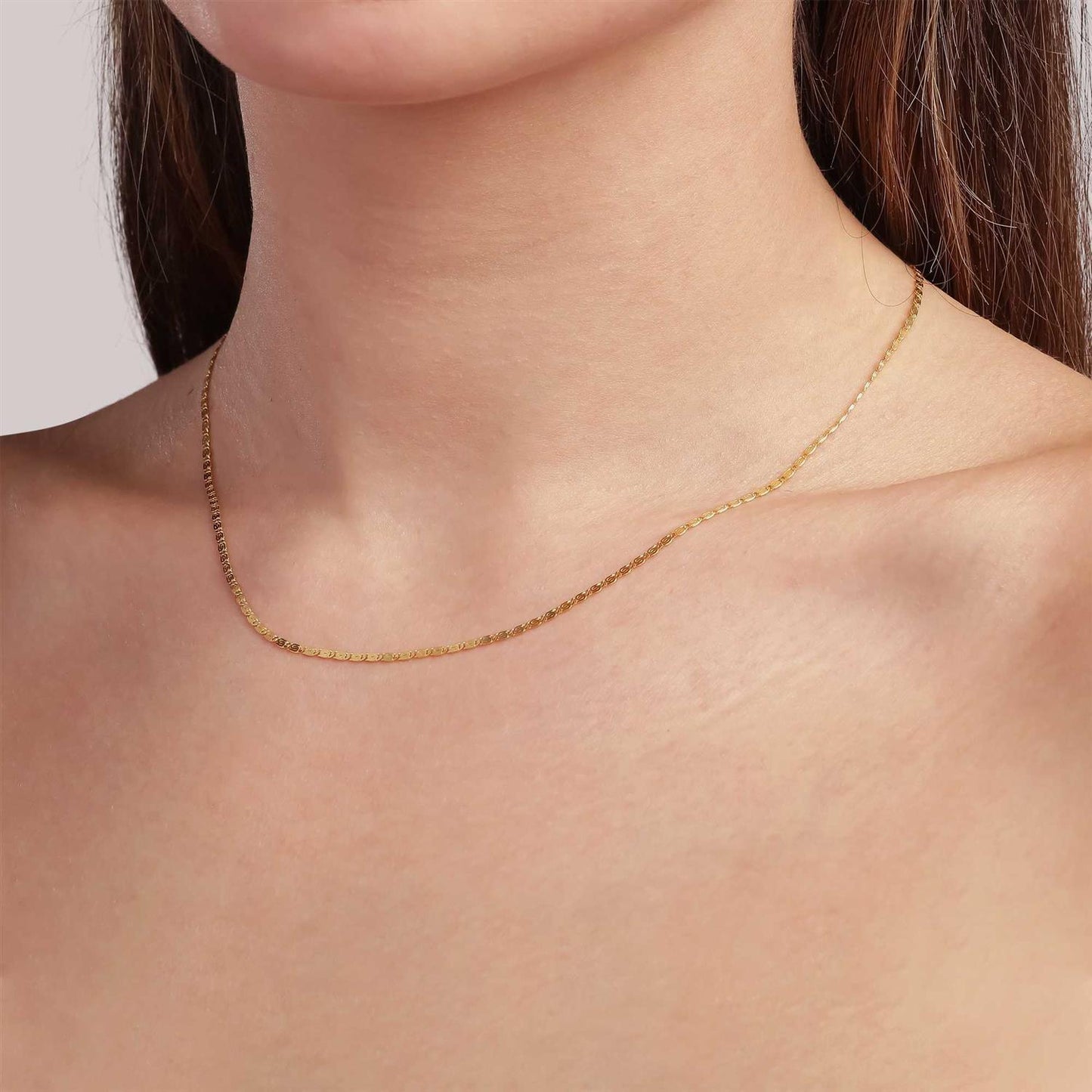 Jane Kønig - Envision S-Chain Necklace Gold - No22 Damplassen