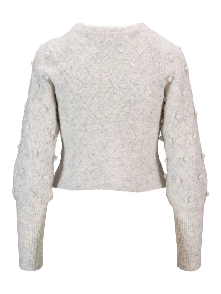 Erin Alpaca Sweater Light Grey Melange - No22 Damplassen