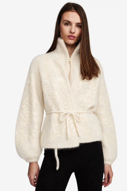 Fiola Chunky Cardigan Bright White