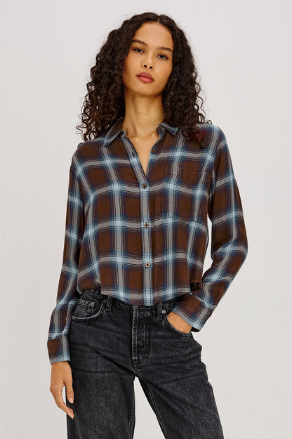 Malin Shirt Espresso Indigo