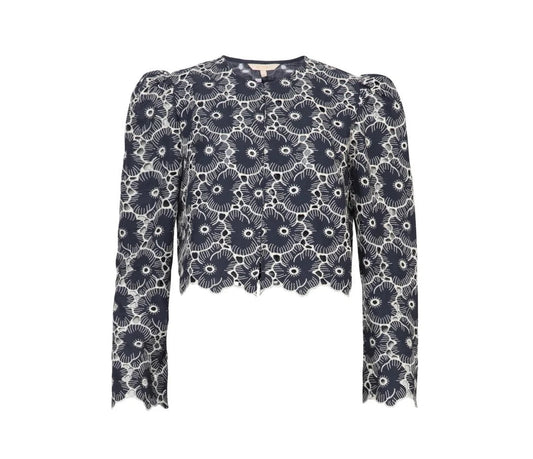 Broderie Anglaise Jacket Marine