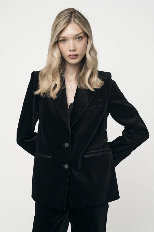Beau Velvet Jacket Black