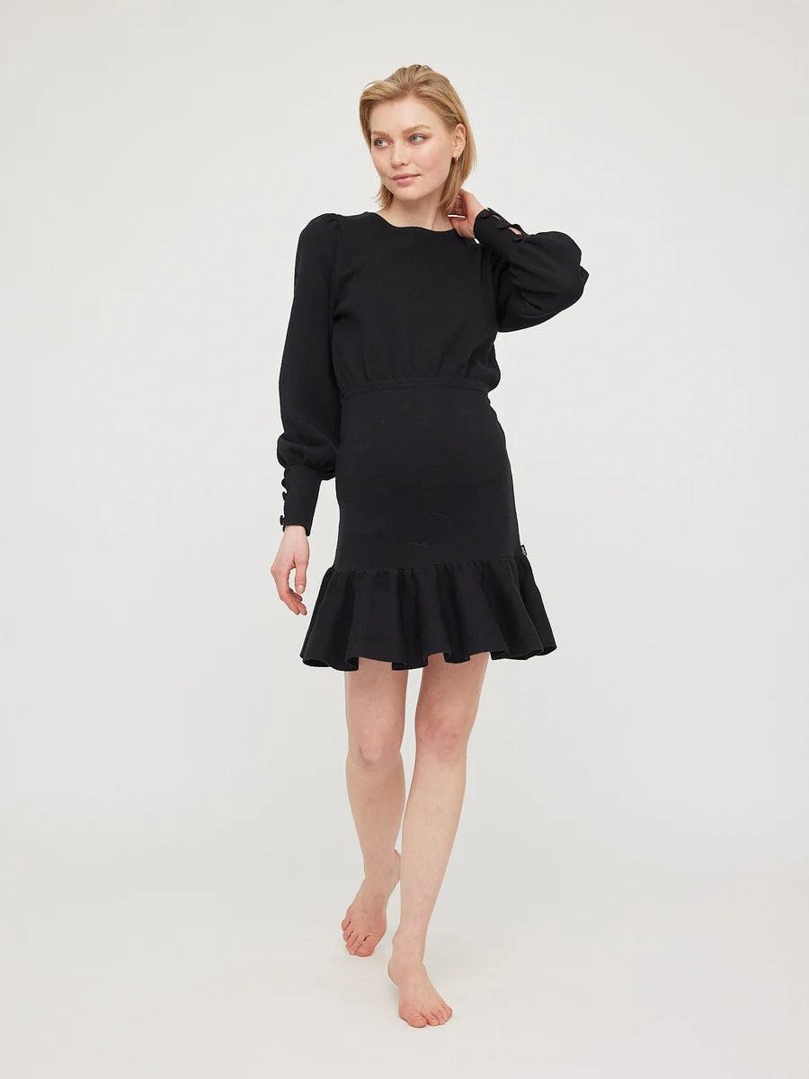 Florence Merino Dress Black - No22 Damplassen