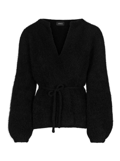 Fredrikke Chunky Cardigan Black - No22 Damplassen