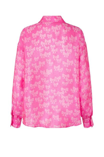 Gina Shirt Bow Pink - No22 Damplassen