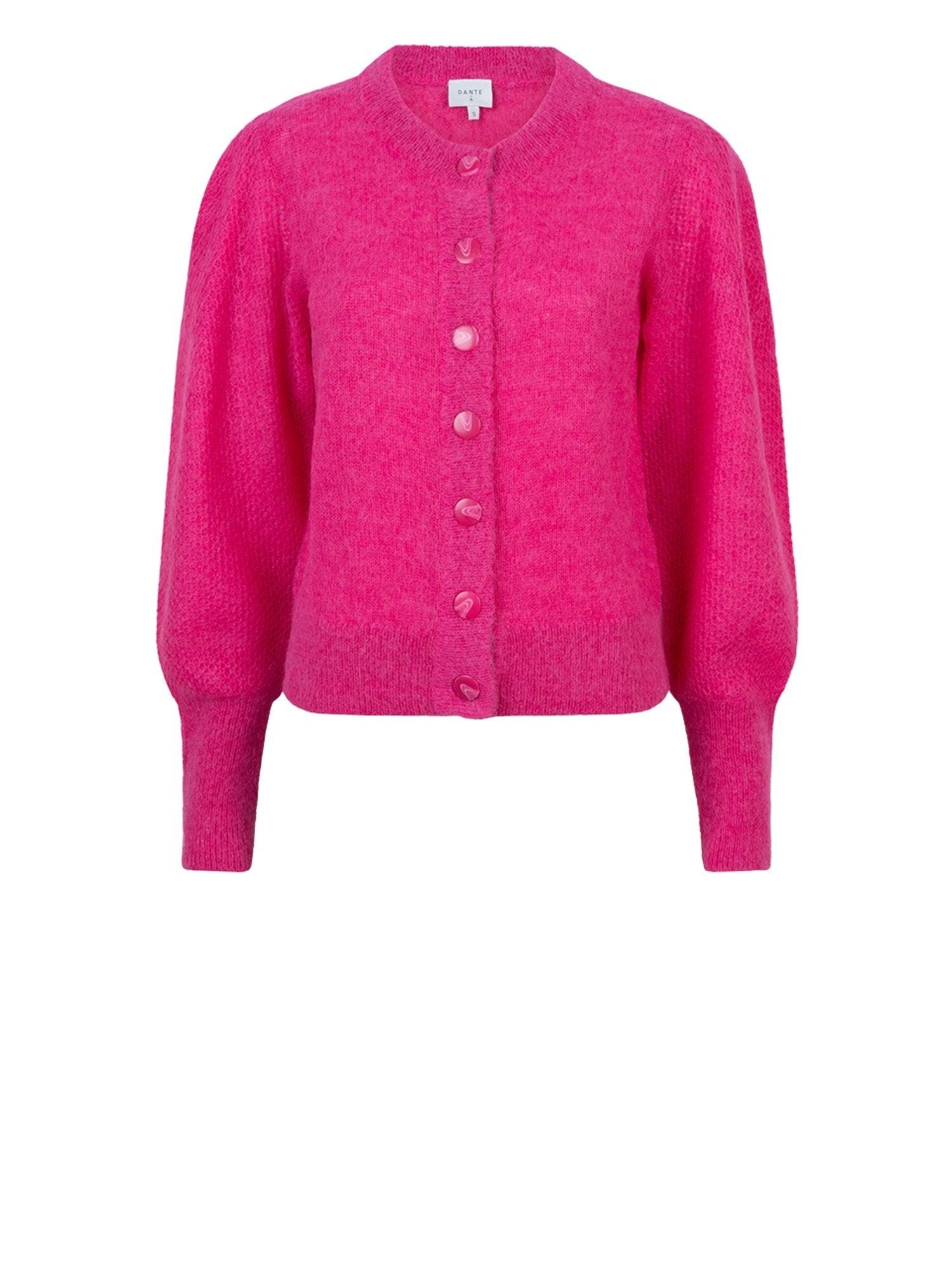 Handsome Mixed Knit Cardigan Pink Energy - No22 Damplassen