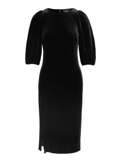 Josie Velour Dress Black - No22 Damplassen