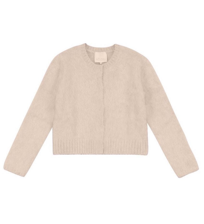 Knit Jacket Beige Melange - No22 Damplassen