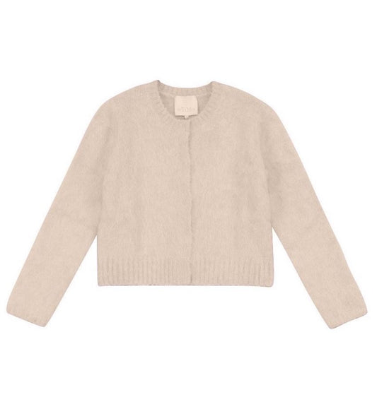 Knit Jacket Beige Melange - No22 Damplassen