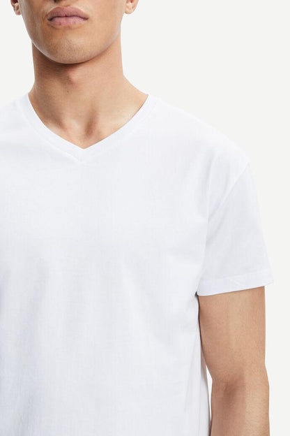 Kronos V-N T-Shirt White - No22 Damplassen