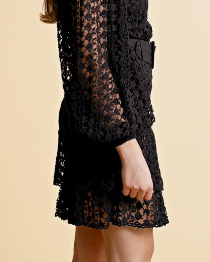 Lace Crochet Skirt Black - No22 Damplassen