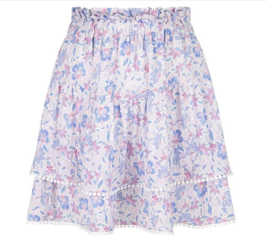 Lilly Printed Skirt Multicolour - No22 Damplassen