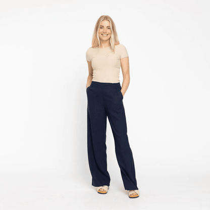 Linea Pants Navy - No22 Damplassen