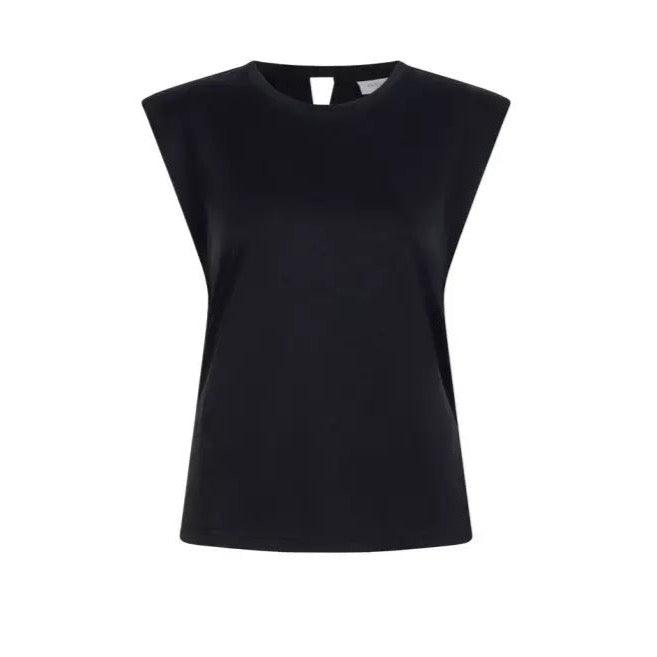 Lynton Twisted Drapey Top Washed Black - No22 Damplassen