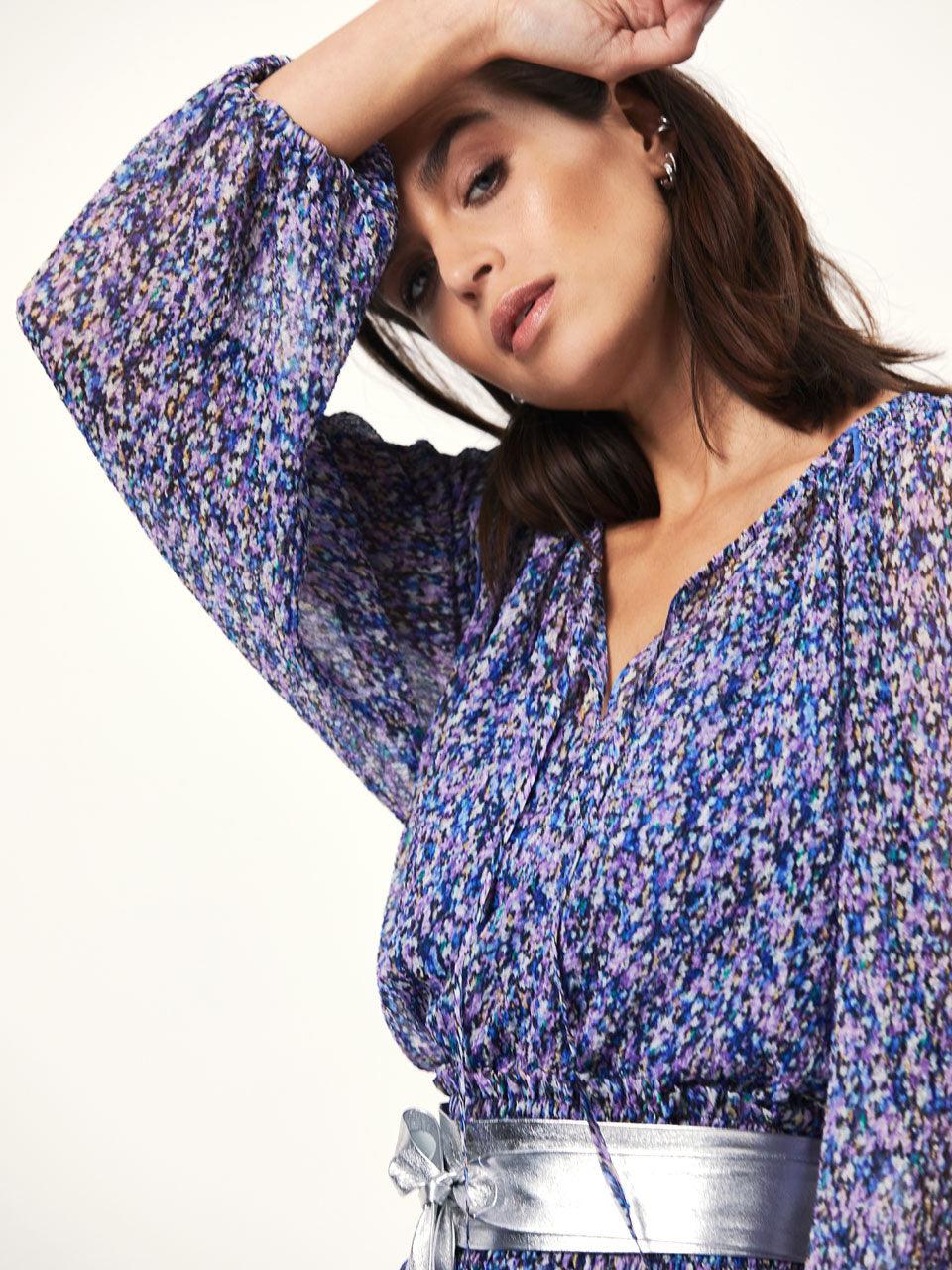 Mannet Bohemian Print Top Multicolour - No22 Damplassen