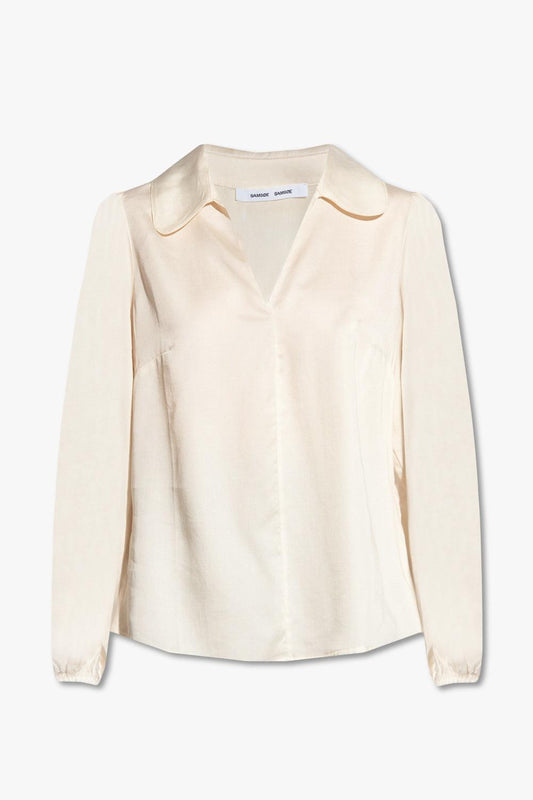 SAMSØE SAMSØE - Margot Blouse Eggnog - No22 Damplassen