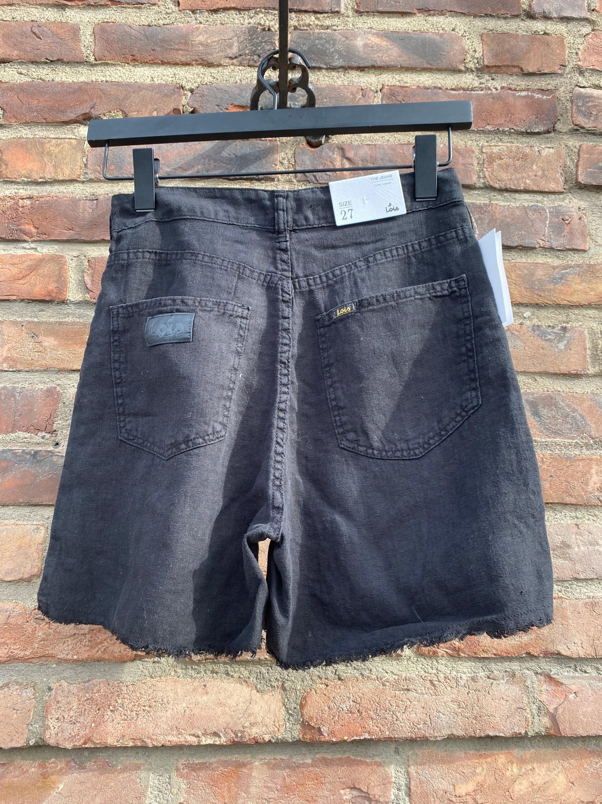 Maya Shorts Linen Black - No22 Damplassen