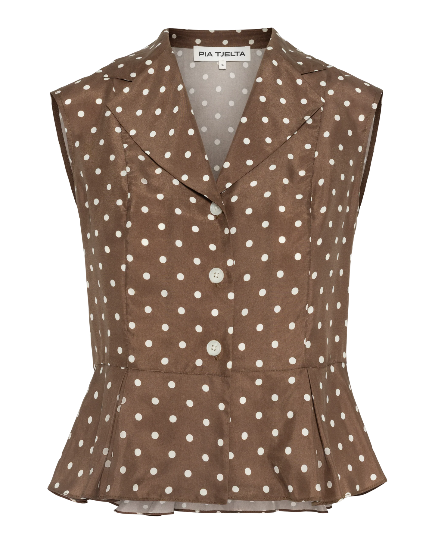 Melrose Blouse Dots Brown