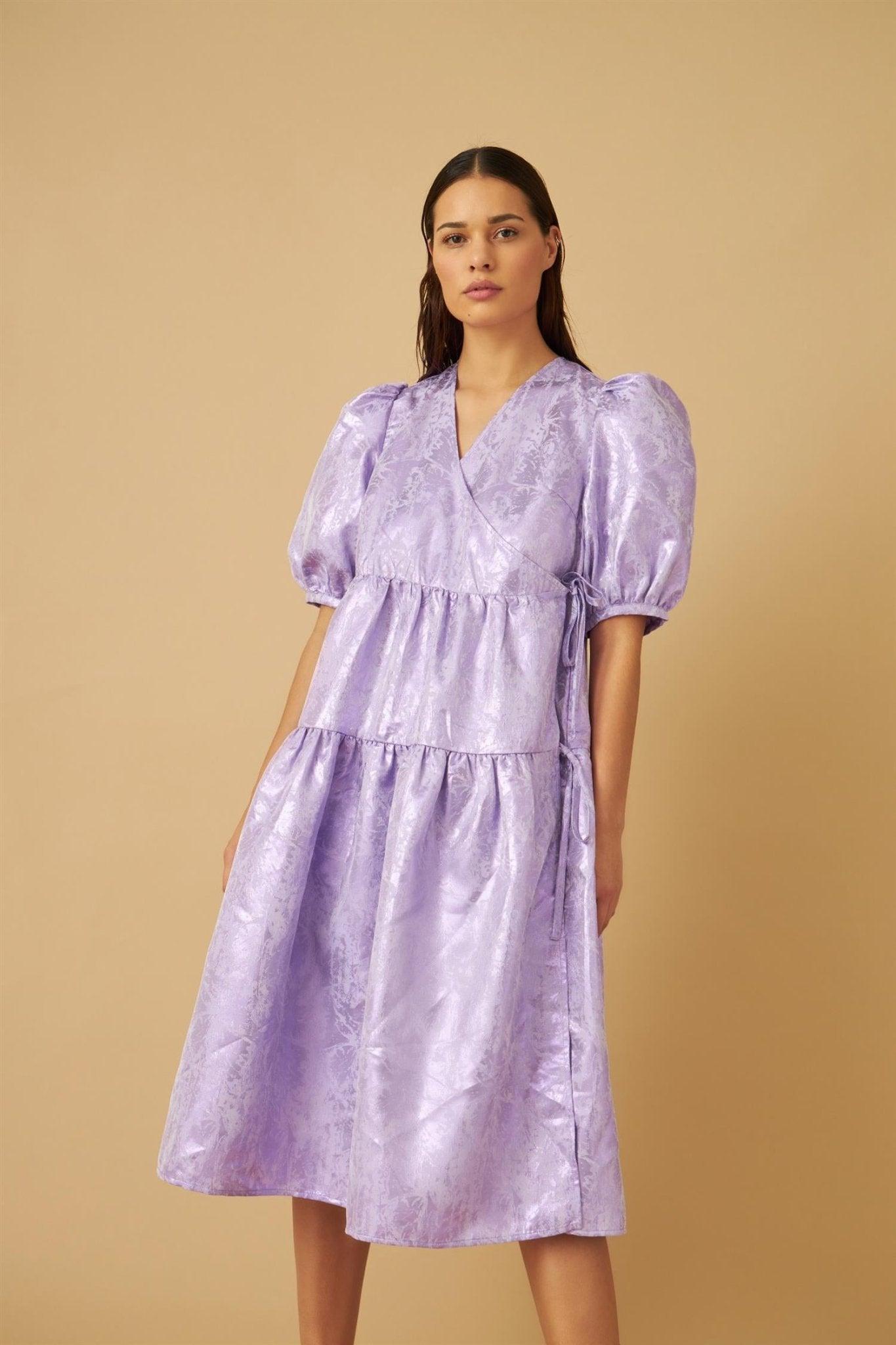 Cras - Mika Wrap Dress Dahlia Purple - No22 Damplassen