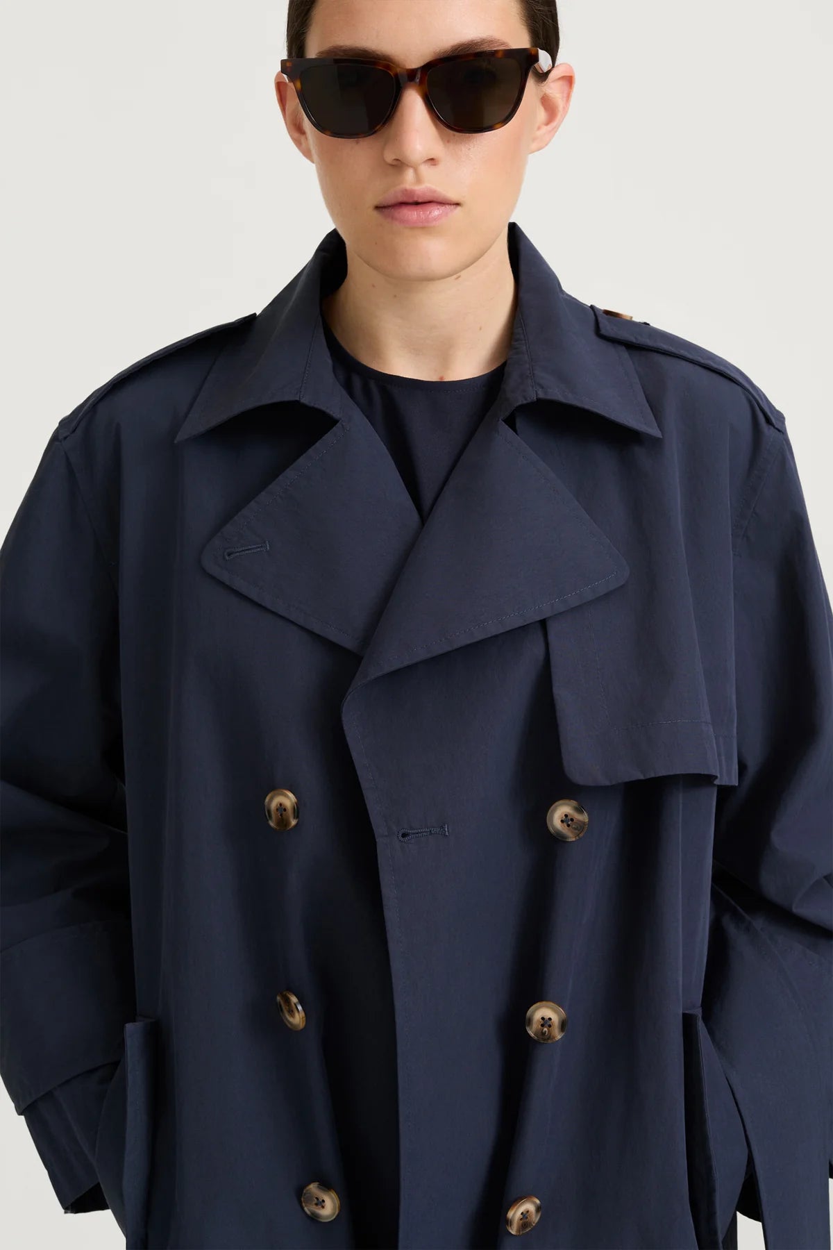 Siena Trench Coat Midnight