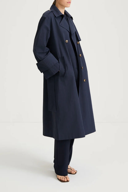 Siena Trench Coat Midnight