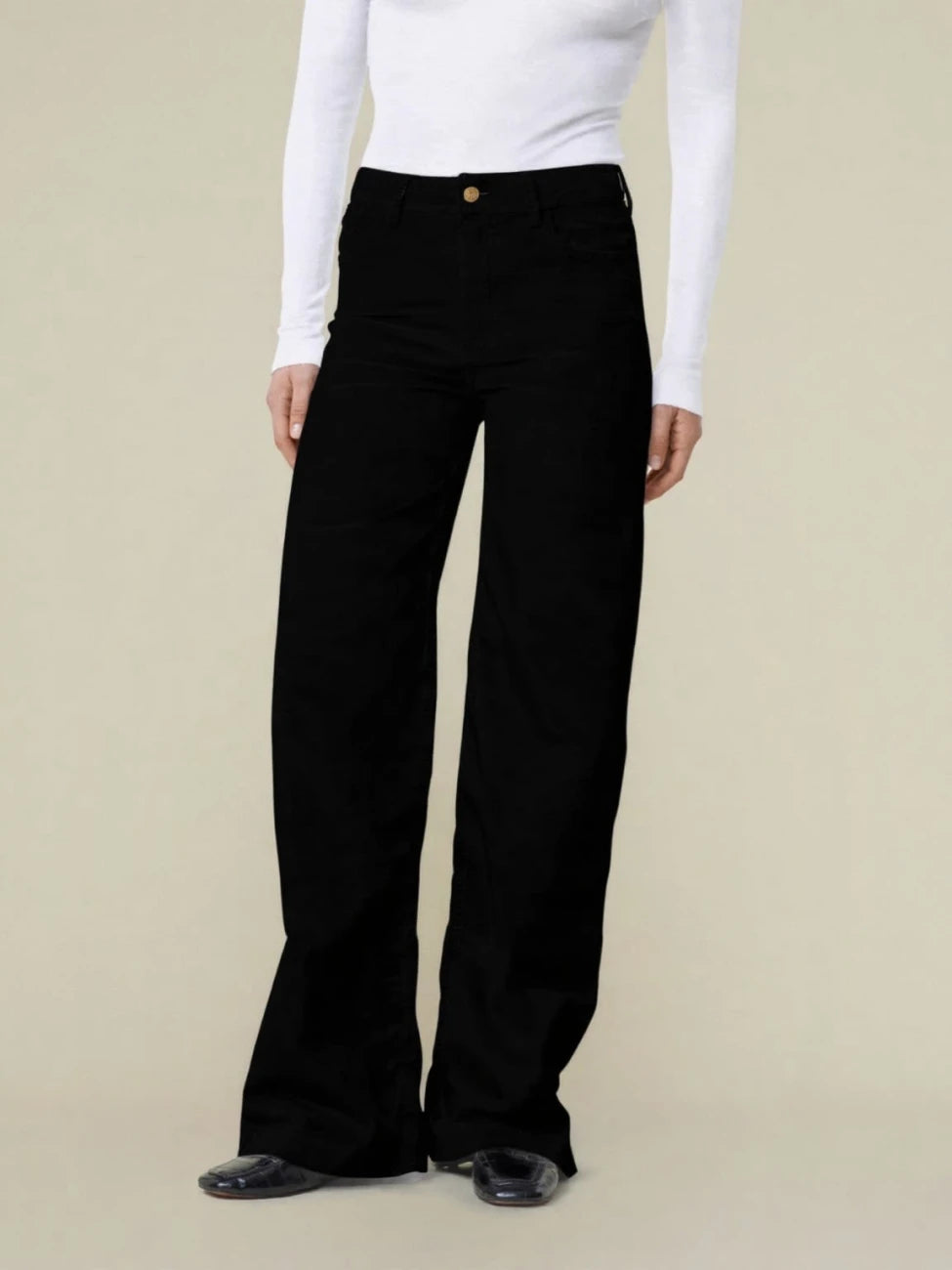 Palazzo Mistral Shiny Cord Black