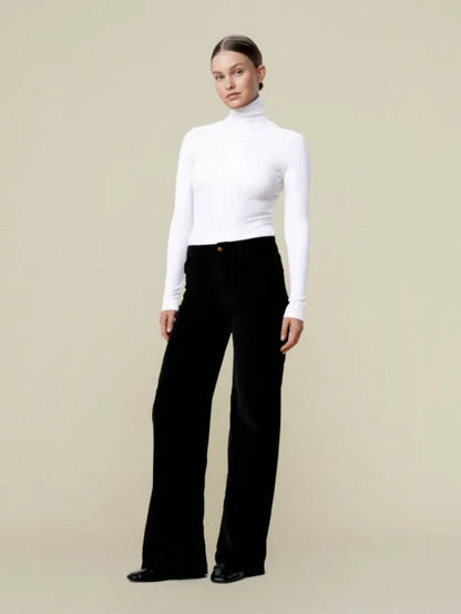 Palazzo Mistral Shiny Cord Black