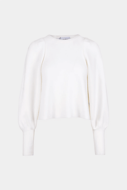 Pernilla Merino Sweater White - No22 Damplassen