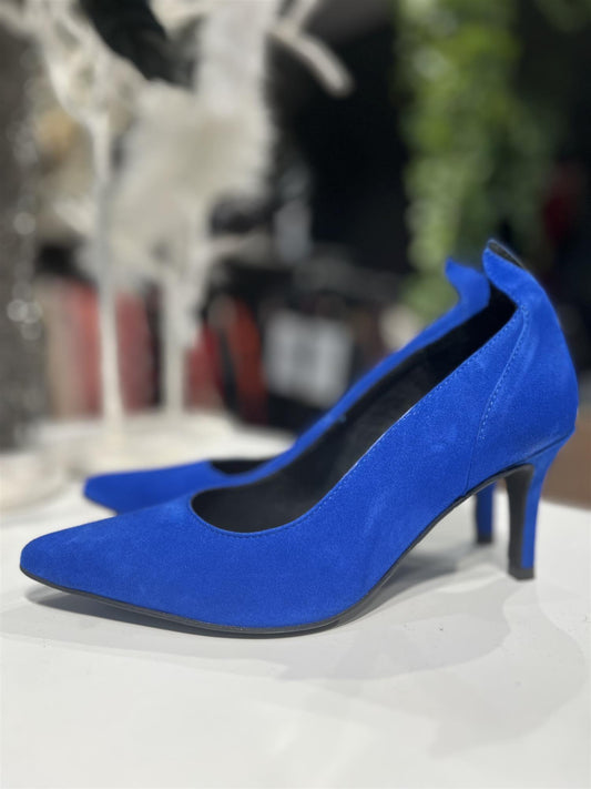 Front Society - Pumps Suede Blue Lady - No22 Damplassen
