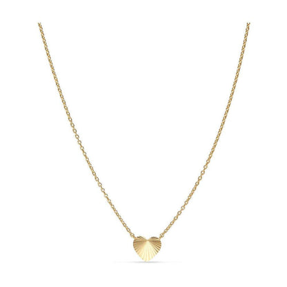 Reflection Heart Necklace Gold - No22 Damplassen