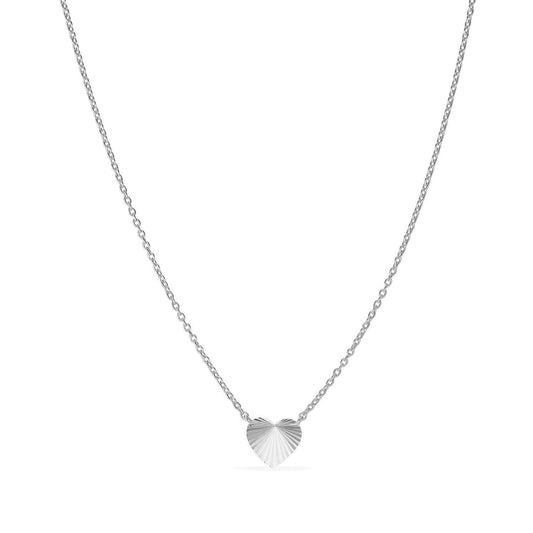 Reflection Heart Necklace Silver - No22 Damplassen