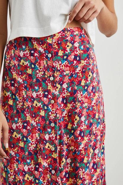 Rosetta Skirt Scarlet Floral - No22 Damplassen