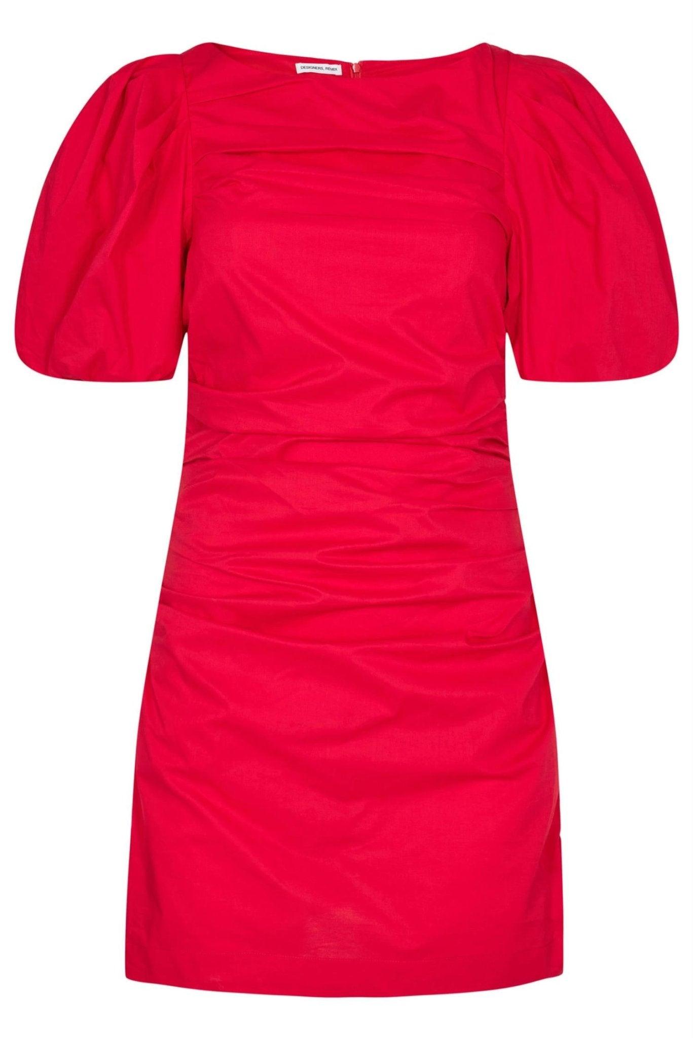 Designers Remix - Sandrine Puff Dress Scarlet Red - No22 Damplassen
