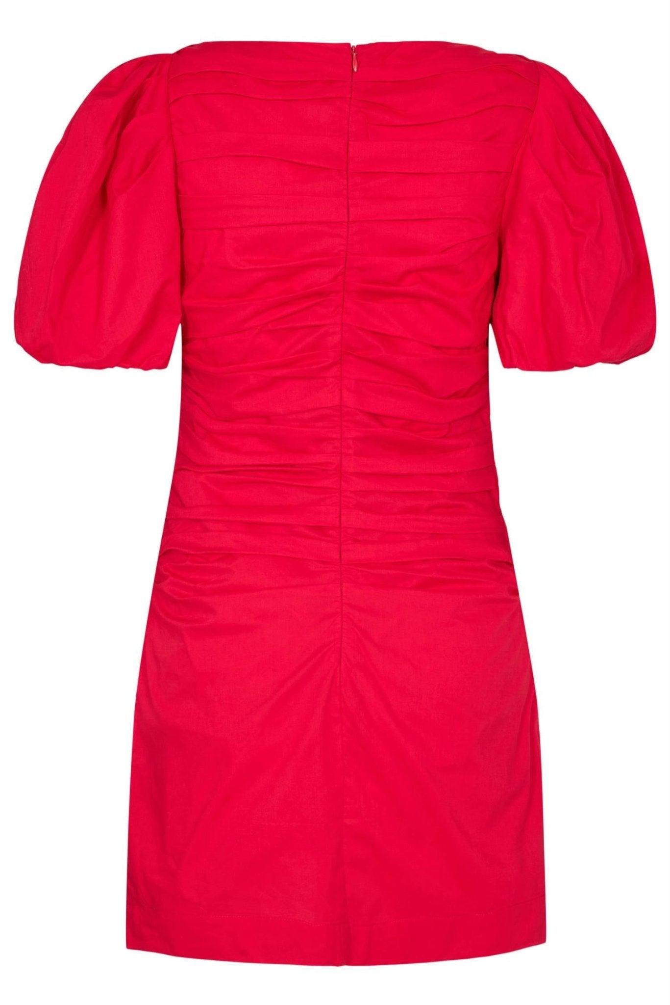 Designers Remix - Sandrine Puff Dress Scarlet Red - No22 Damplassen