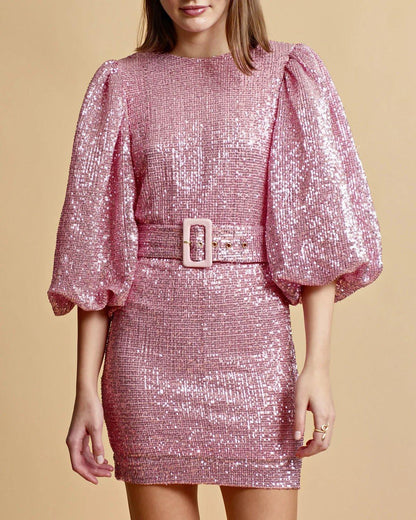 byTiMo - Sequins Dress Pink - No22 Damplassen