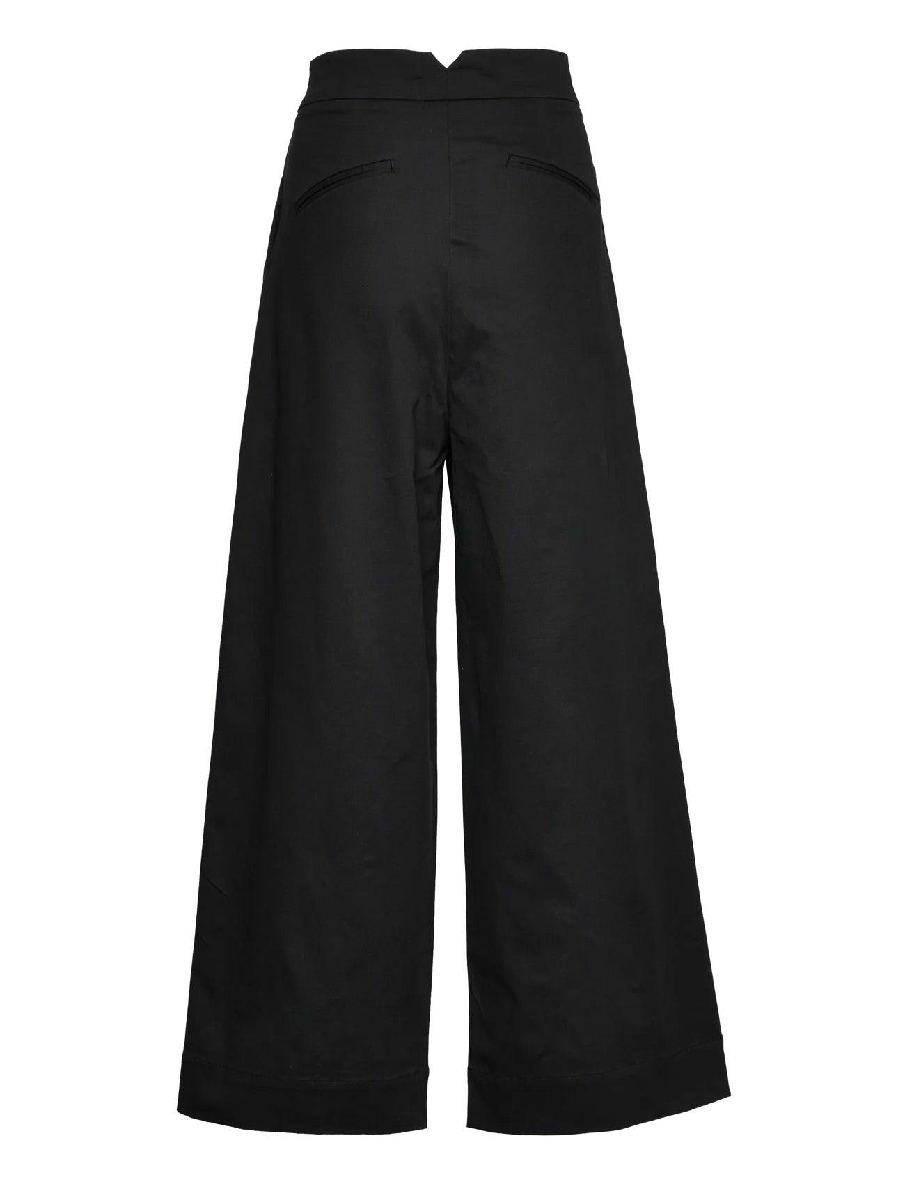 Tailored High Waist Pants Black - No22 Damplassen