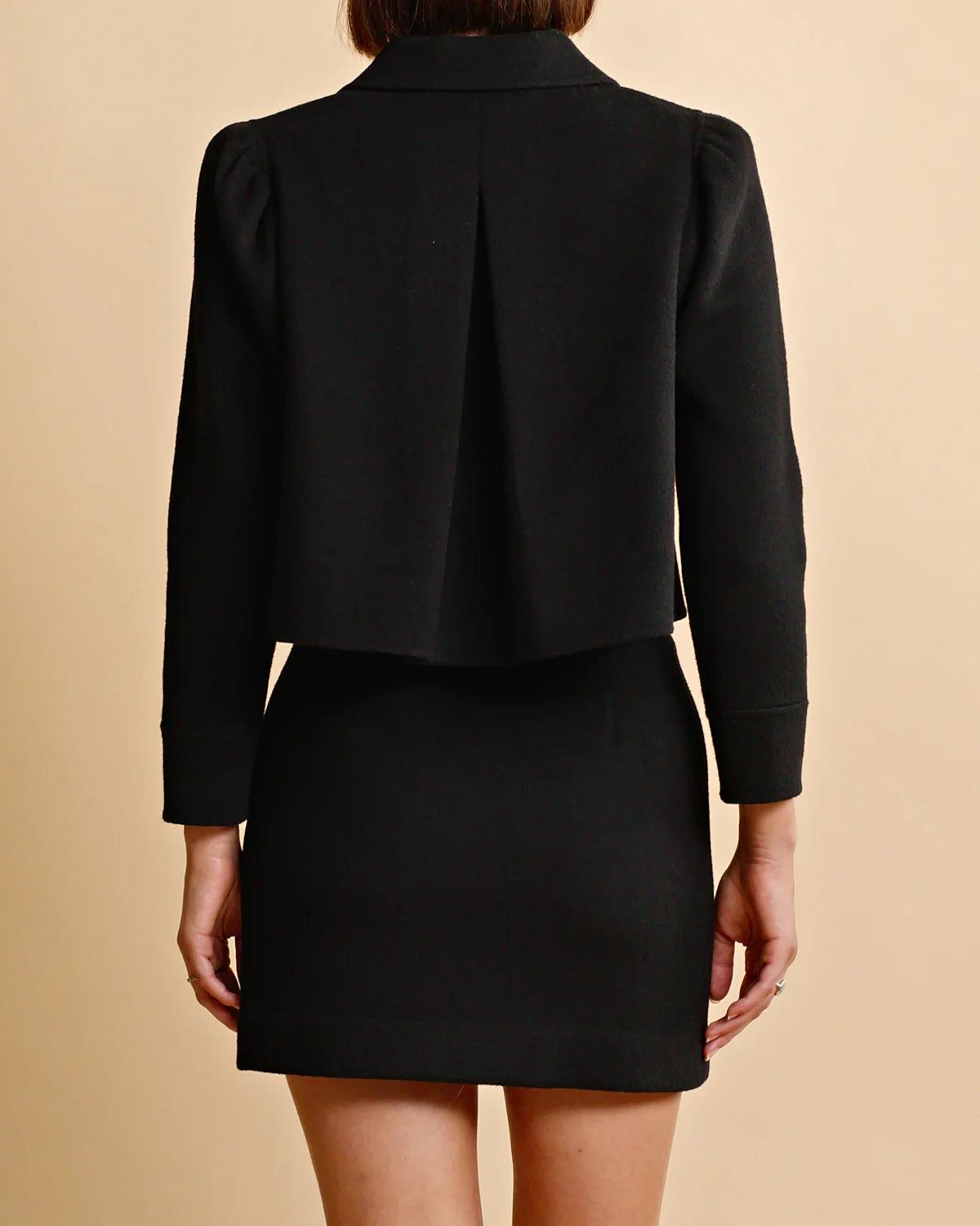 Tailored Mini Skirt Black - No22 Damplassen